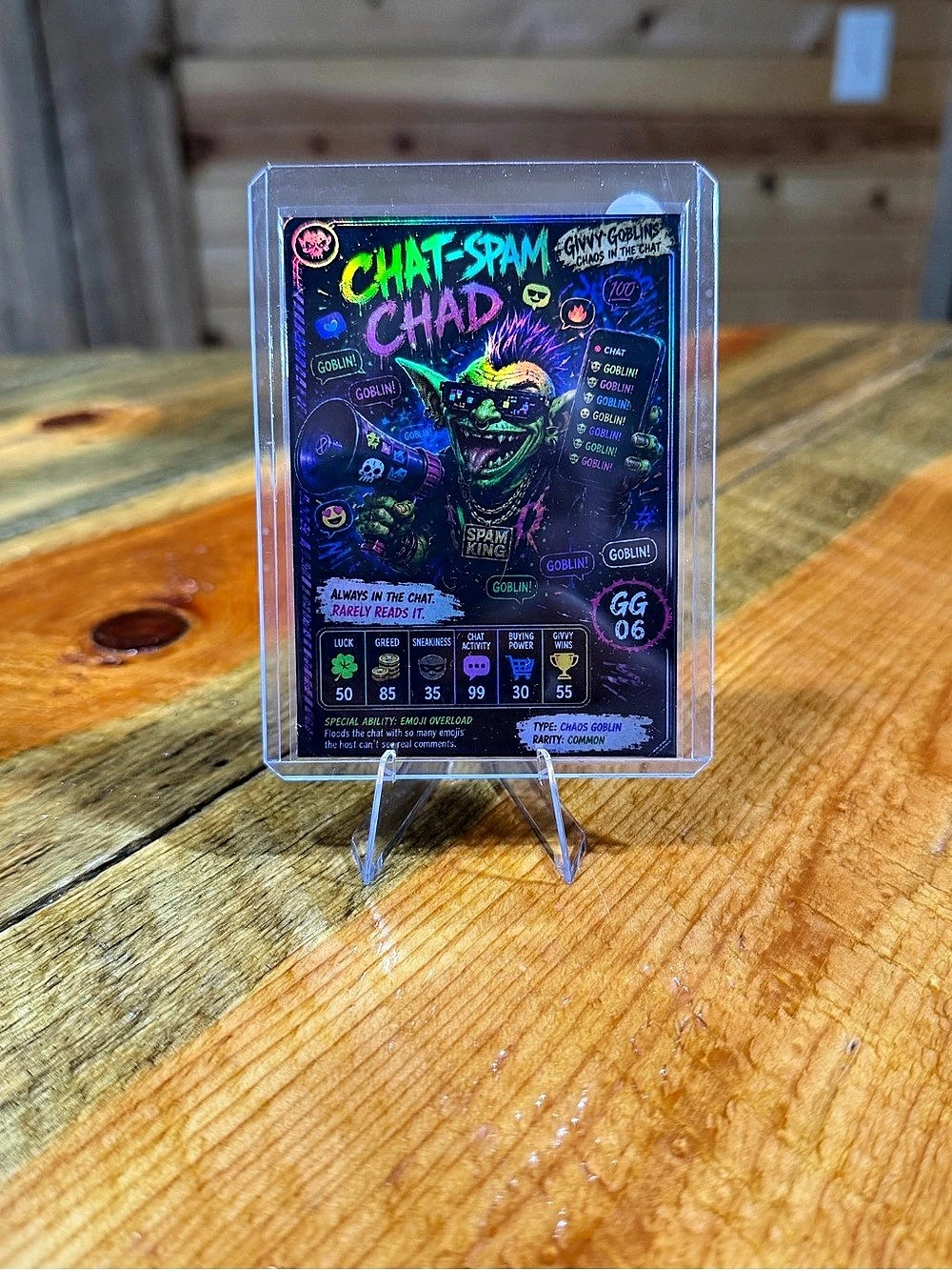 Custom Made Givvy Goblin Card